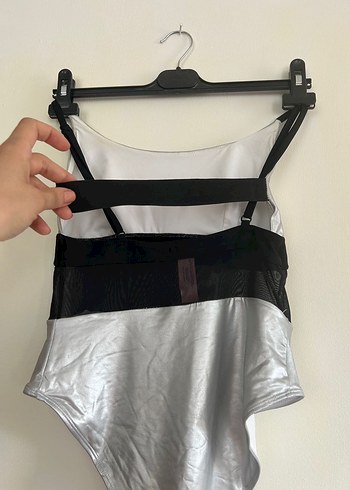 Tül detaylı Kadın Monokini - Görsel 2