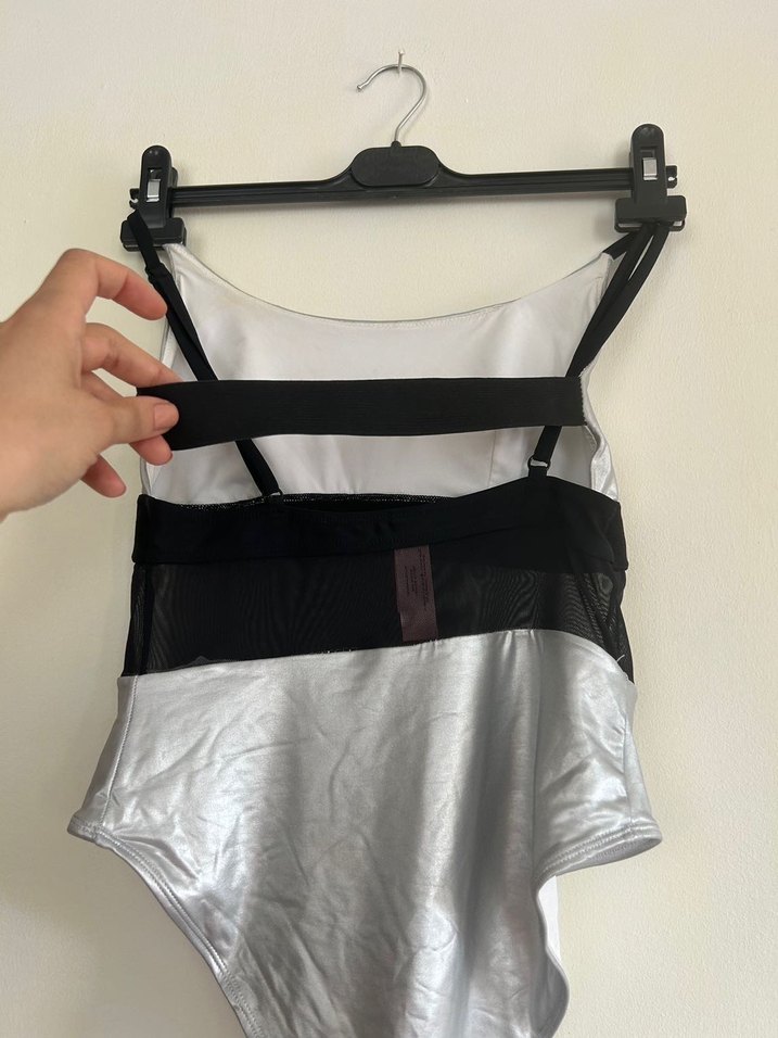 Tül detaylı Kadın Monokini - Görsel 2