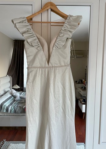 V Yaka Uzun A Kesim abiye - Görsel 2