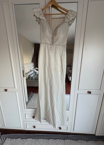 V Yaka Uzun A Kesim abiye - Görsel 6