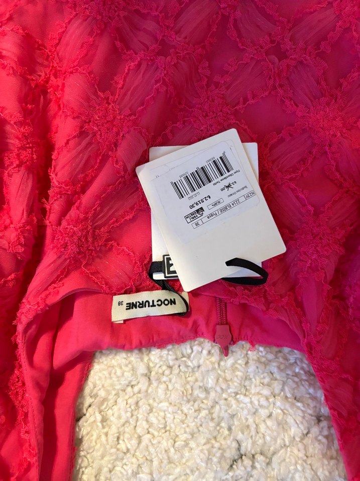 Dantel Detaylı Pembe Midi Bohem Elbise - Görsel 2