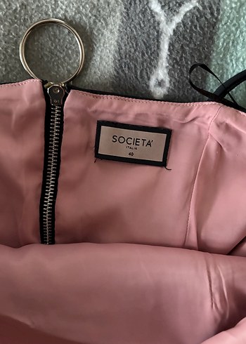 Straplez Siyah Mini Elbise - Görsel 3