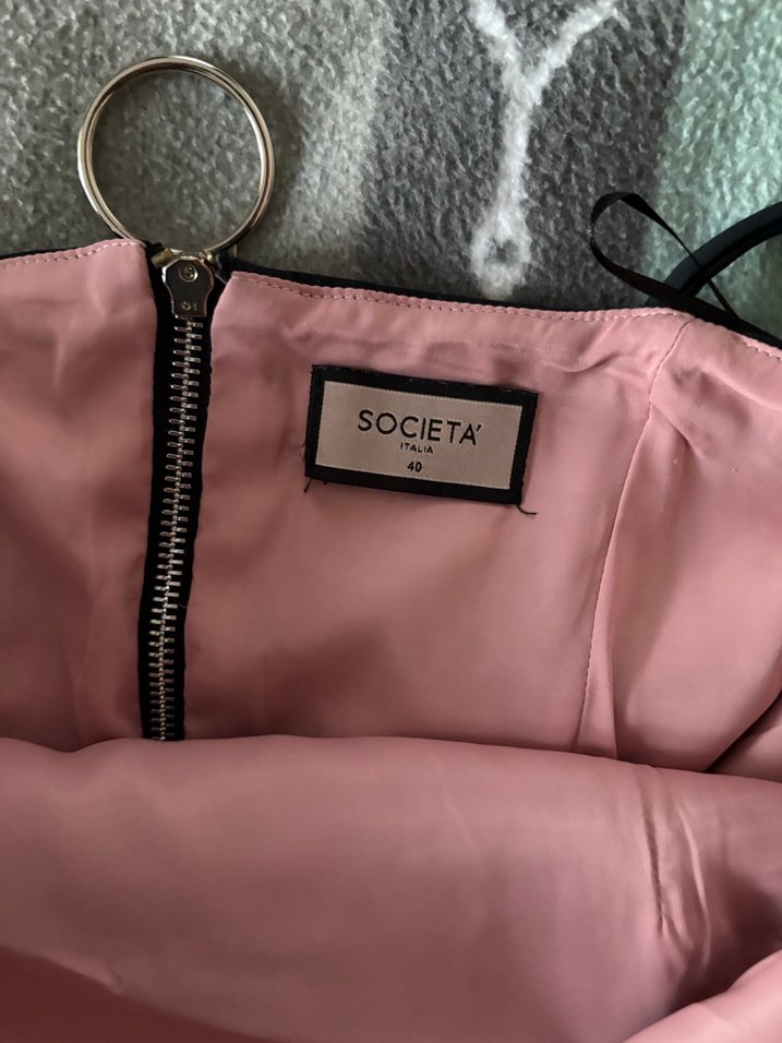 Straplez Siyah Mini Elbise - Görsel 3