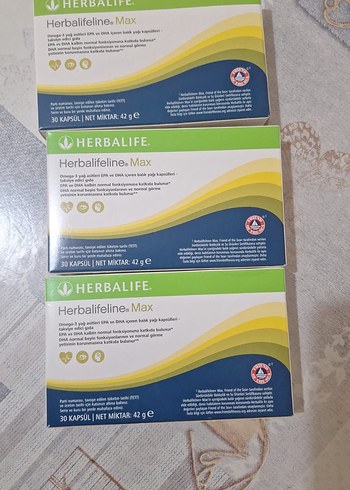 Herbalifeline Max 30 Kapsül Omega 3 Takviyesi