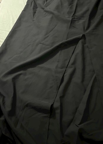 Siyah Straplez Uzun Gotik Elbise - Görsel 2