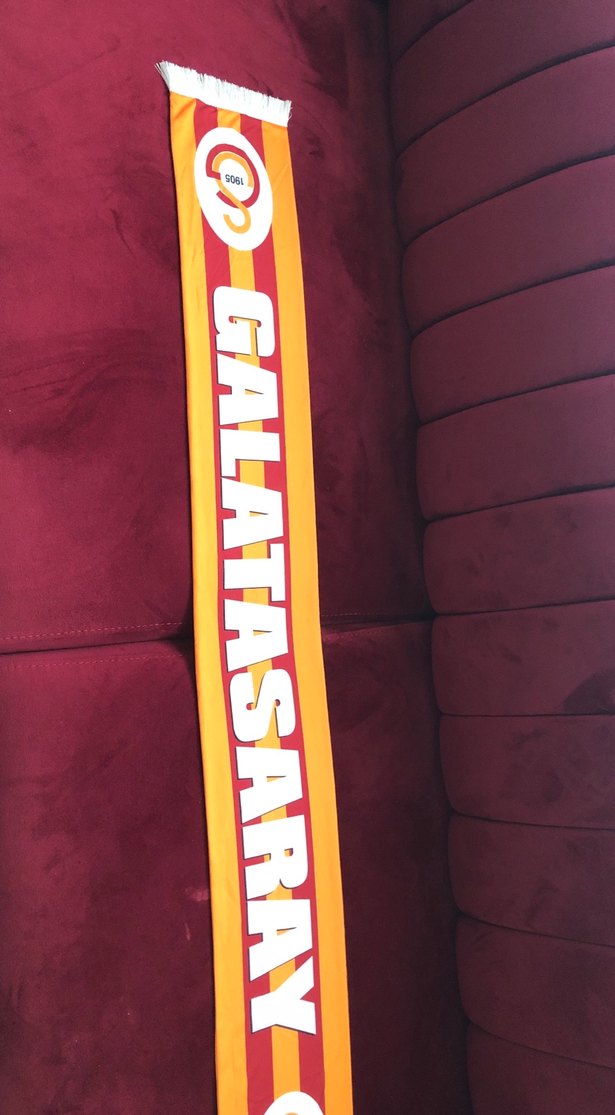 Uzun Renkli Galatasaray Erkek Atkı - Görsel 2