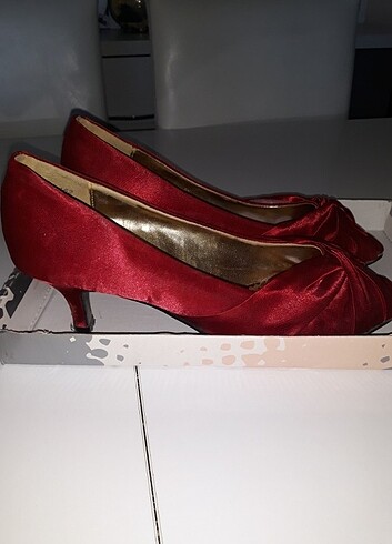 39 Beden kırmızı Renk Kırmızı abiye ayakkabı 