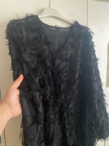 Zara PÜSKÜLLÜ ELBİSE