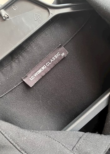 Düğmeli Siyah Kadın Gömlek - Görsel 2