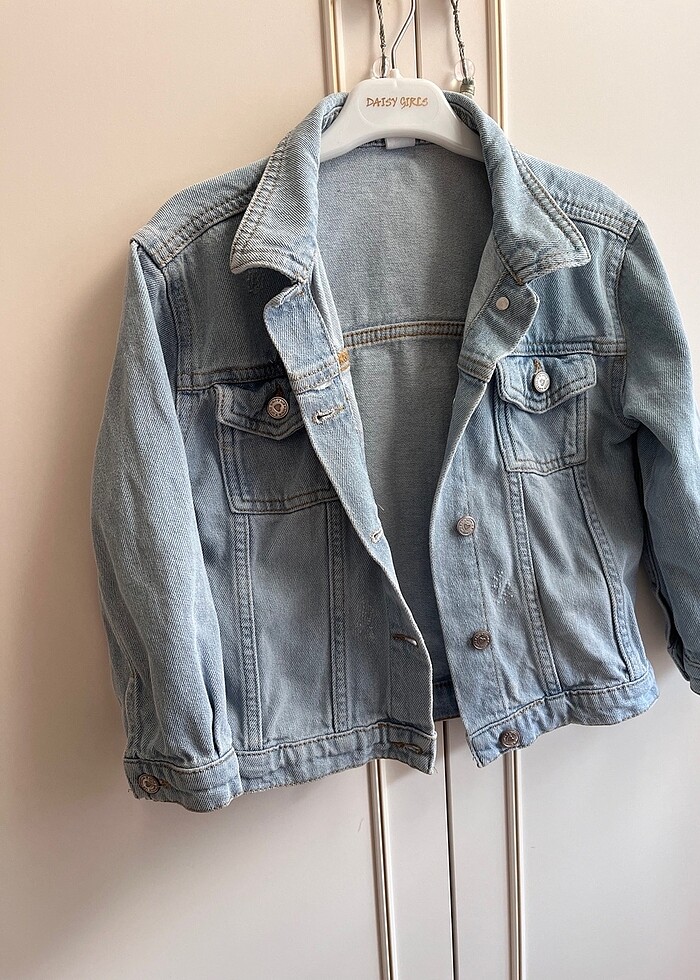 Kız çocuk kot ceket - Görsel 3