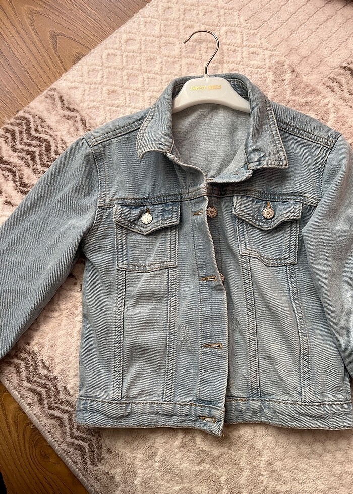 Kız çocuk kot ceket - Görsel 2
