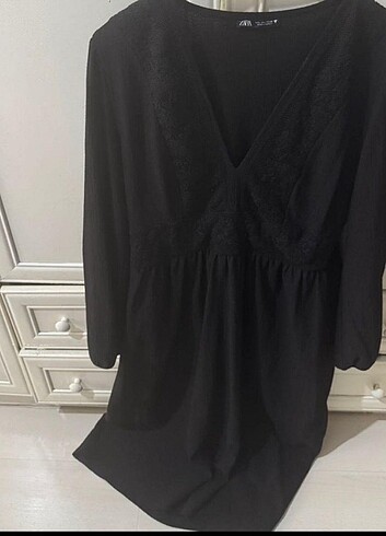 Zara dantel L beden elbise