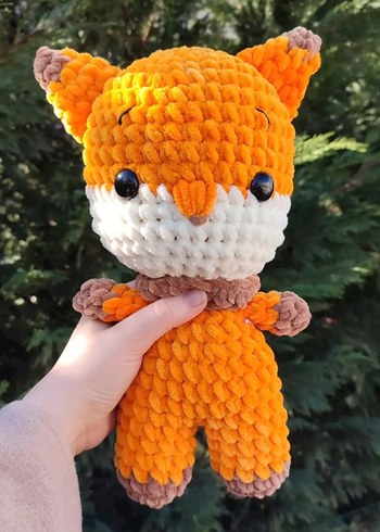 Turuncu Yumuşak Tilki Peluş Oyuncak