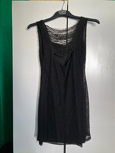 Zara siyah mini elbise