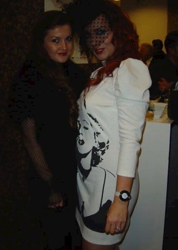 90lardan Beyaz Vintage Baskılı Mini Elbise - Görsel 8