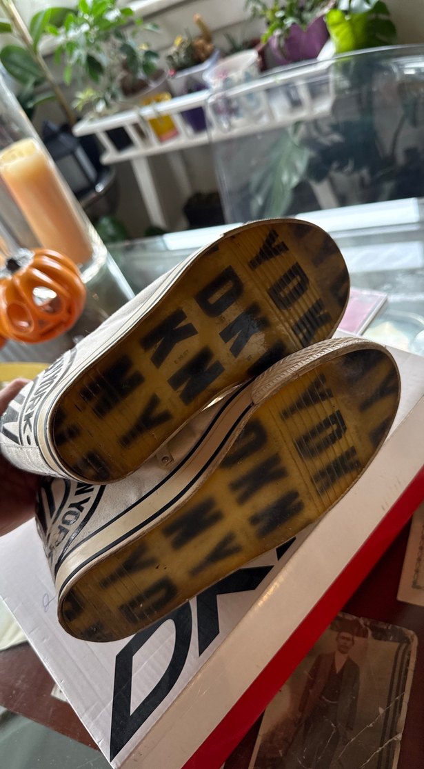 Beyaz DKNY Fermuarlı Dolgu Topuklu Sneakers - Görsel 4