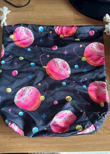 Şeffaf Fermuarlı Kadın Sırt Çantası 3 adet kesesi ile beraber - Görsel 4