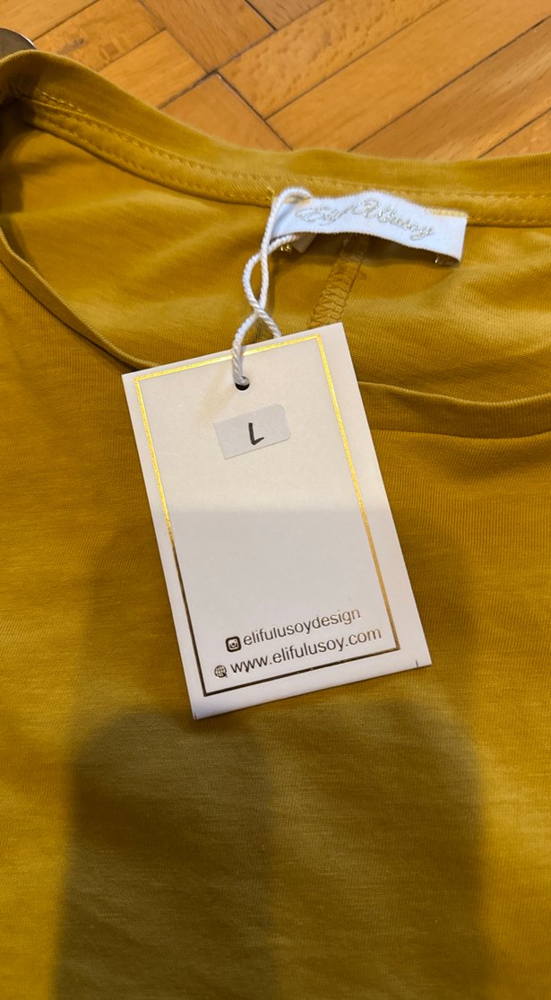 Elif Ulusoy Design hardal tişört - Görsel 3