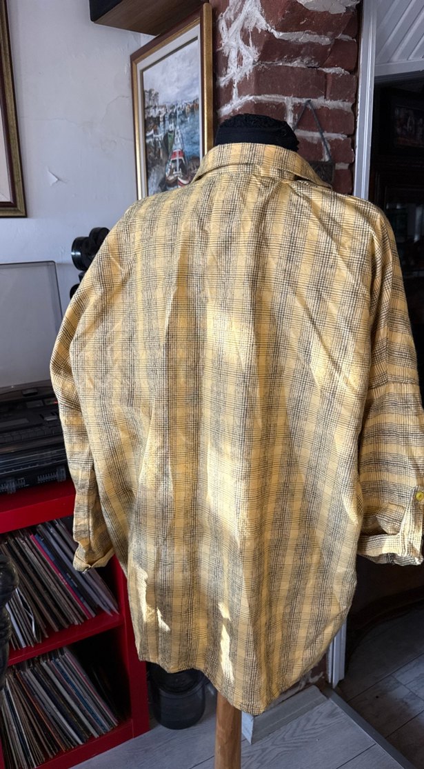 Sarı kadın oduncu gömlek - Görsel 2