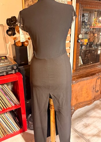 Zara tül dekolte Uzun Kalem Elbise - Görsel 4