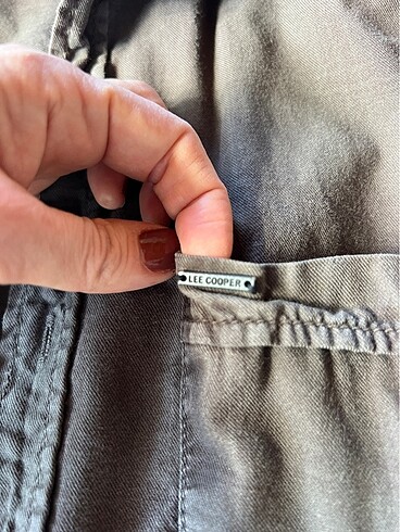 Lee Cooper Lee cooper haki erkek slimfitgömlek