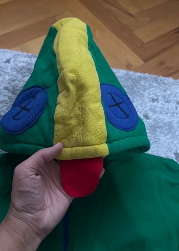 9 Yaş Beden Çok Renkli Kapüşonlu Fermuarlı Erkek Sweatshirt Brawl Stars kost