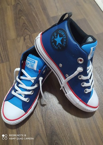 31 Beden Converse Erkek Çocuk Mavi Spor Ayakkabı