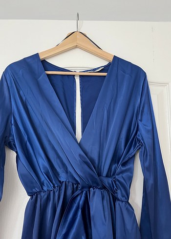 Saten Mavi Tulum - Görsel 3