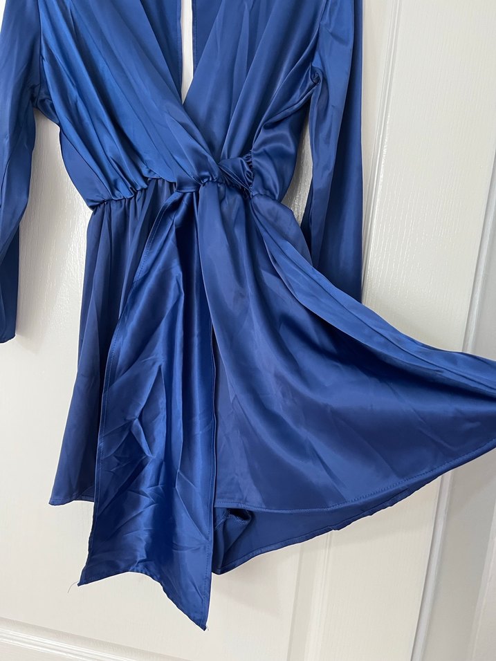 Saten Mavi Tulum - Görsel 4