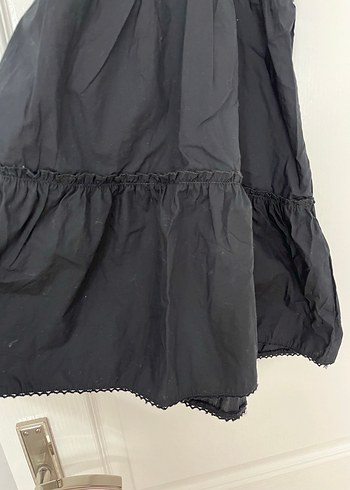 Zara V Yaka Siyah Mini Elbise - Görsel 3