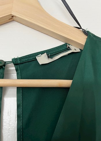 Yeşil Saten Tulum - Görsel 5