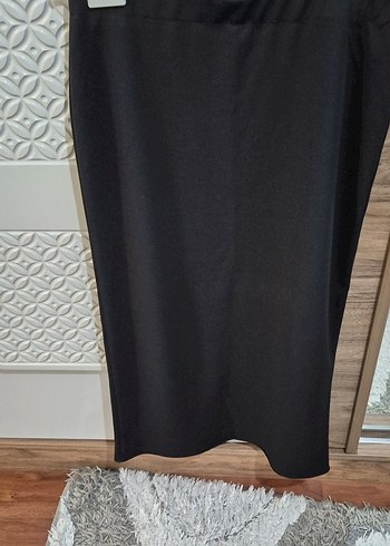 Düz Siyah Uzun Etek - Görsel 3