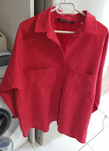 Kırmızı tunik gömlek 