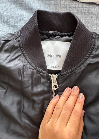xs Beden siyah Renk Siyah Fermuarlı Kadın Street Wear Ceket