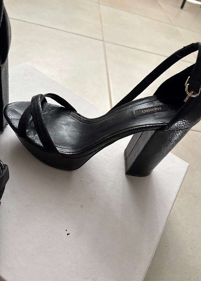 Mango kalın topuklu - Görsel 4