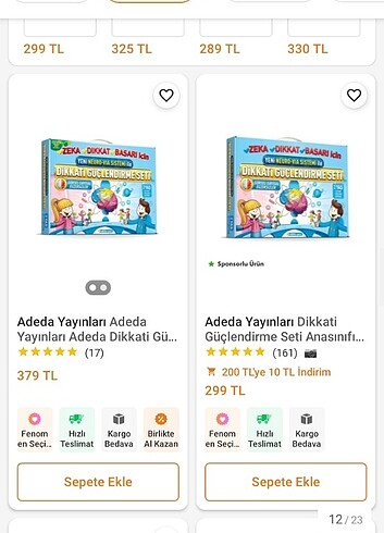 Beden Renk Adede yayınları 2 yaş