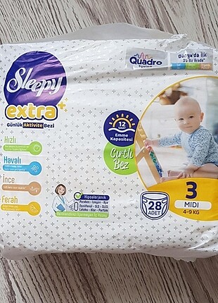 Sleepy 3 numara 8 paket 28li bebek bezi