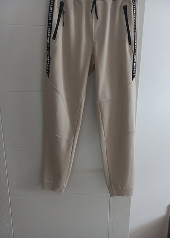 Bej Fermuarlı erkek Eşofman Altı - Görsel 3