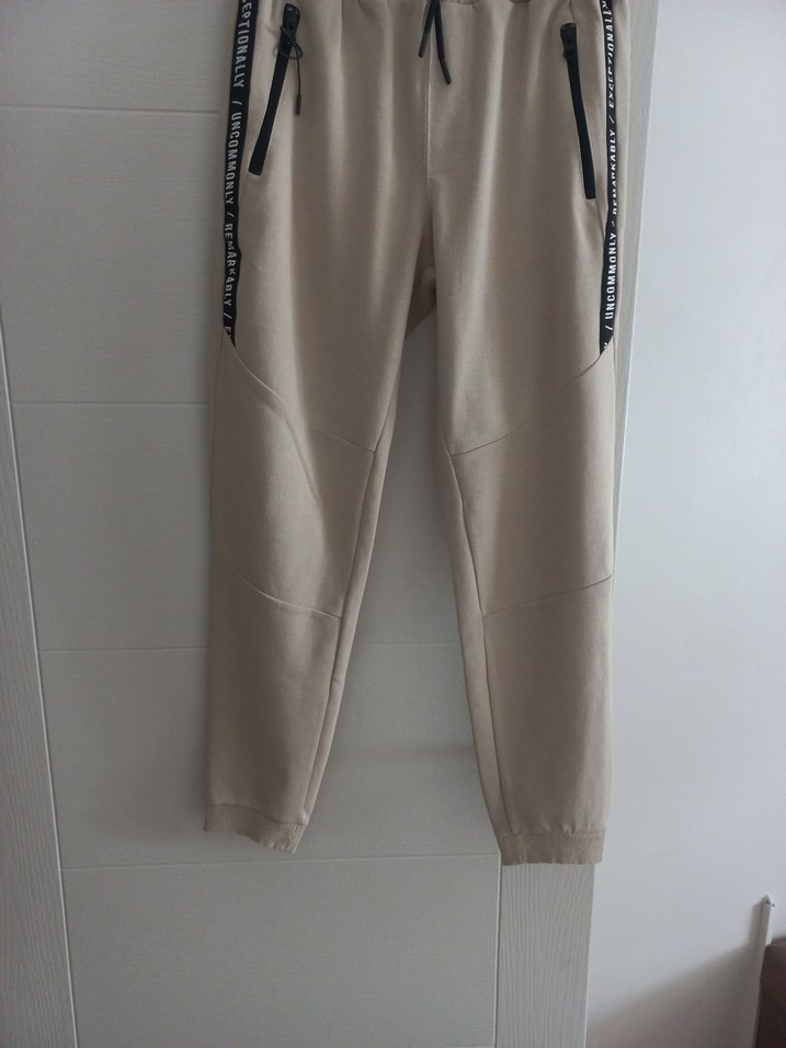 Bej Fermuarlı erkek Eşofman Altı - Görsel 3