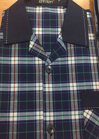 Gri Düğmeli Erkek pijama takımı - Görsel 2