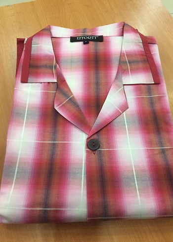 Gri Düğmeli Erkek pijama takımı - Görsel 4