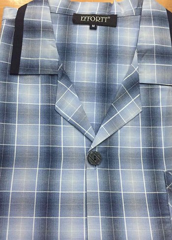 Gri Düğmeli Erkek pijama takımı - Görsel 10