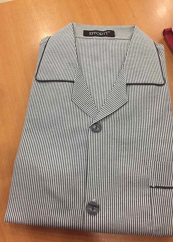 Gri Düğmeli Erkek pijama takımı - Görsel 12