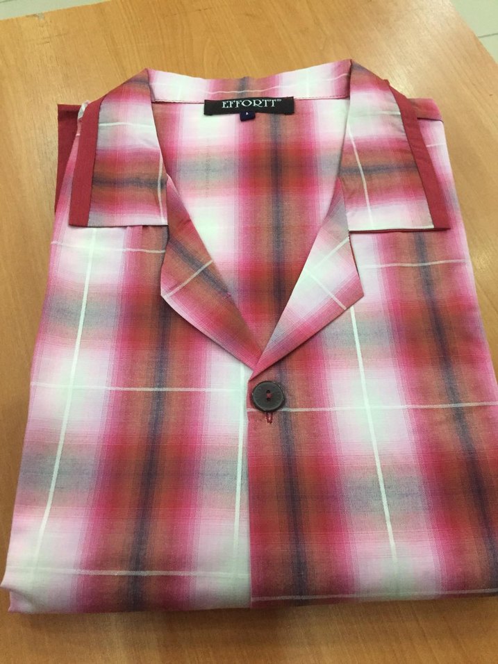 Gri Düğmeli Erkek pijama takımı - Görsel 4