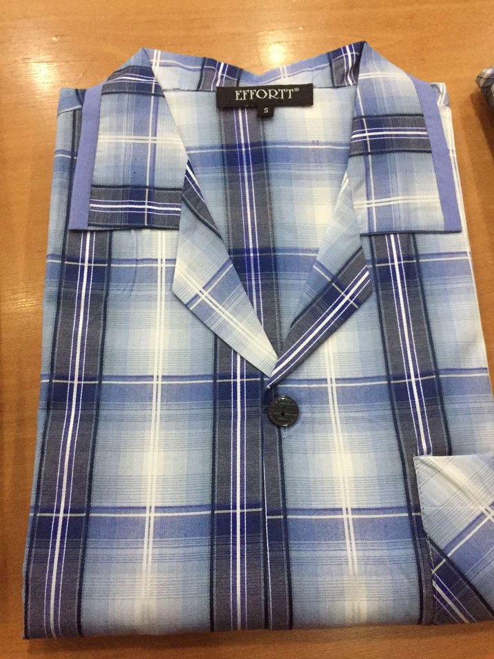 Gri Düğmeli Erkek pijama takımı - Görsel 5