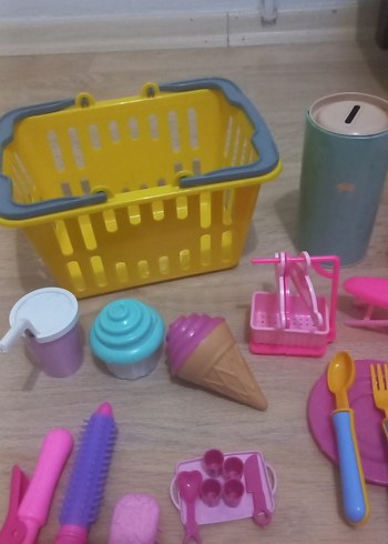 Renkli Çocuk Oyuncak Seti - Mutfak ve Yemek Aksesuarları - Görsel 8