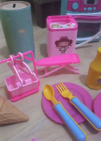 Renkli Çocuk Oyuncak Seti - Mutfak ve Yemek Aksesuarları - Görsel 6