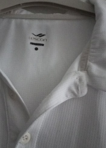 Erkek Beyaz Kısa Kollu Polo Tişört - Görsel 6