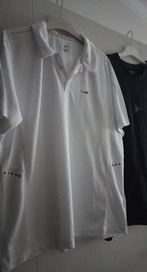 Erkek Beyaz Kısa Kollu Polo Tişört - Görsel 5