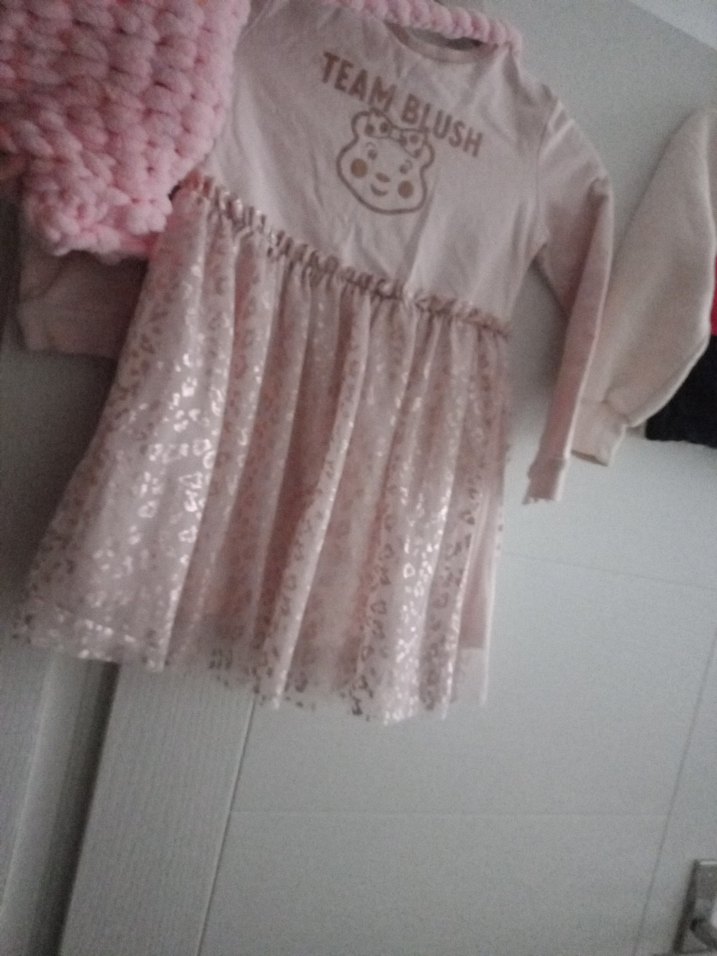 Kız Çocuk Pembe Örgü Desenli Uzun Kollu Kazak - Görsel 4